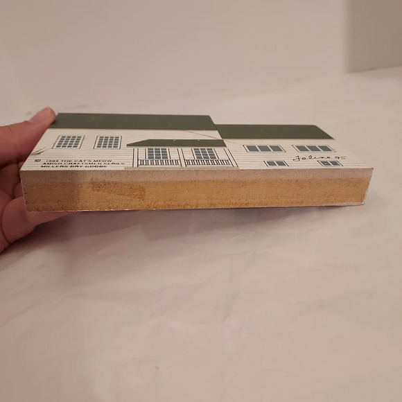 Vintage 1994 The Cat's Meow Miller Dry Goods Amish Craftsmen Series Shelf Sitter - Picture 8 of 10